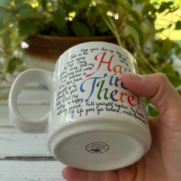 Vintage Russ "Hang in There" Mug 1980s - Picture 7 of 7